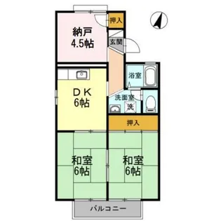 プリメーラ石井城【1階】の間取り