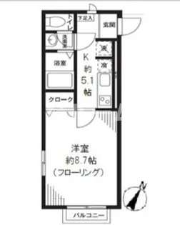 東京都練馬区氷川台3【アパート】の間取り
