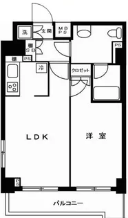 ルーブル日本橋【10階】の間取り