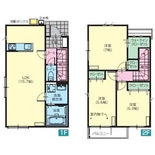 栃木県下都賀郡壬生町大字安塚【一戸建】の間取り