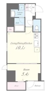 1LDKの間取り画像