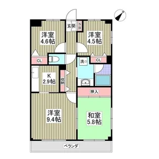 メゾン・ド・レーヴI藤が丘【3階】の間取り