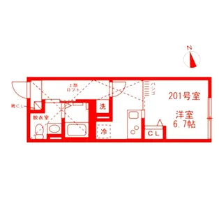 ベイルーム長後【2階】の間取り