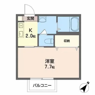 シャーメゾン土橋【1階】の間取り