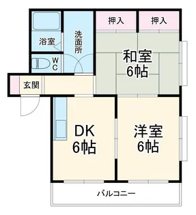 サンライズ【2階】の間取り