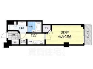 1Kの間取り画像