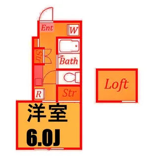 レグルス西谷【2階】の間取り