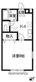千葉県八千代市八千代台東4【アパート】の間取り
