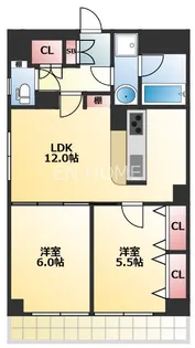タイホウハイツ敷津4番館【3階】の間取り