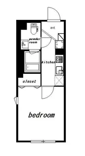 ハーモニーフラッツ中目黒【3階】の間取り