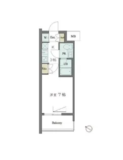 カスタリア大井町【9階】の間取り