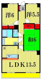 エスポワール北小金【5階】の間取り