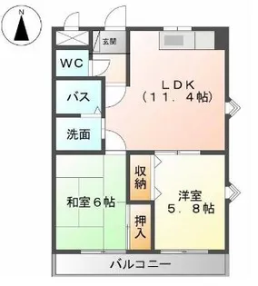 フォレストEside【1階】の間取り