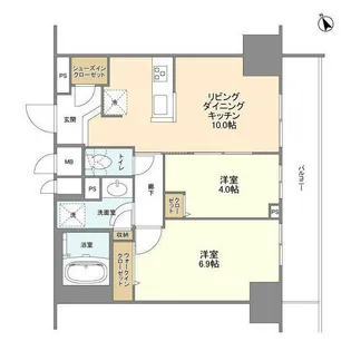 BLESS蔵前【11階】の間取り