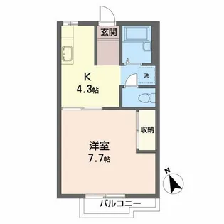 ベル・シャンブル【2階】の間取り