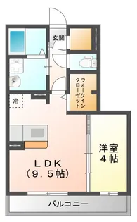 リベルテ・ドゥ【2階】の間取り