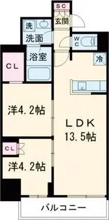 グランカーサ船堀I【8階】の間取り