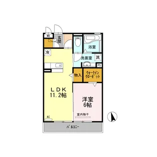 ウエスト フィールド D棟【2階】の間取り