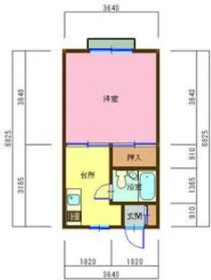 コーポ加藤【2階】の間取り