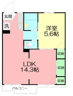 フラワーハイツ【2階】の間取り