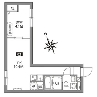 ジェムストーン東大井【1階】の間取り