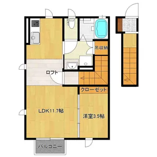 ローズパーク【2階】の間取り