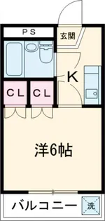 甲和マンション【1階】の間取り