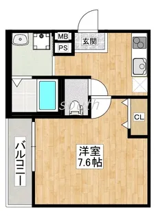 フジパレス浜寺諏訪森東II番館【1階】の間取り