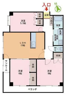 MKマンション【5階】の間取り