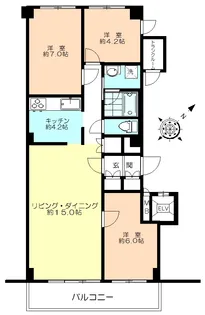 南青山ハウス【2階】の間取り
