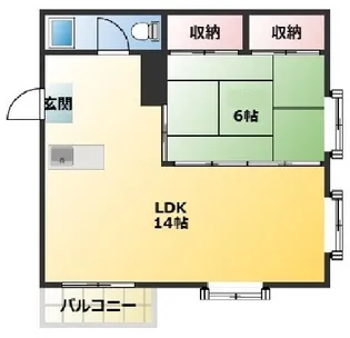 サンライズコーポ【4階】の間取り