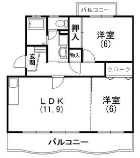 静岡県浜松市中央区早出町【マンション】の間取り