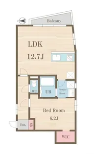 広尾ラ・カリテ【1階】の間取り
