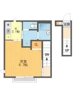 シェモアS【2階】の間取り