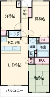 サクセス西高島平【5階】の間取り