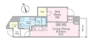 CITY CREATION 千住柳町【4階】の間取り