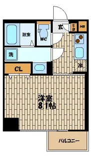プランドール福島レジデンス【6階】の間取り