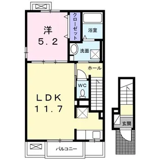 ハピネート T【2階】の間取り