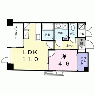 クオリティ西三国【4階】の間取り