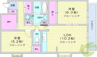 グランドール泉中央2【2階】の間取り