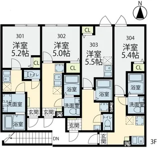 G-CREST【3階】の間取り