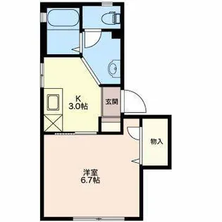 ルーチェS【2階】の間取り