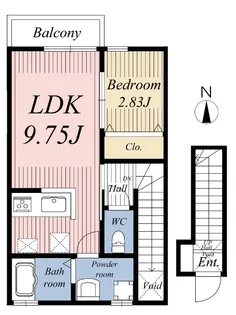アモーレフラワーガーデン【2階】の間取り