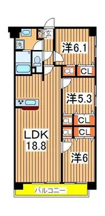 ホビアル・フェンテ【4階】の間取り