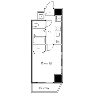 メインステージ恵比寿東【2階】の間取り