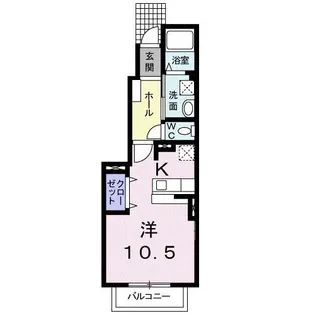 バルビゾンII【1階】の間取り