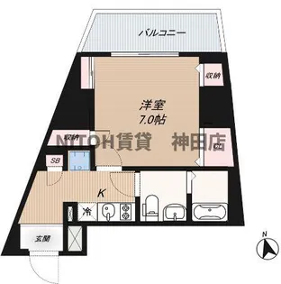 アイディ品川25【6階】の間取り