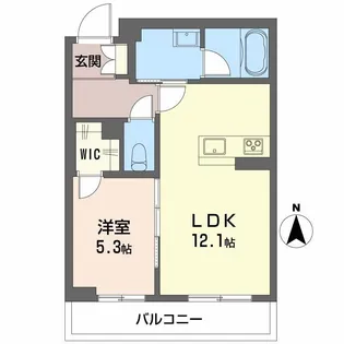 ティターニア【1階】の間取り