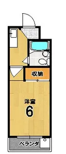 サンコーポハットリ【2階】の間取り