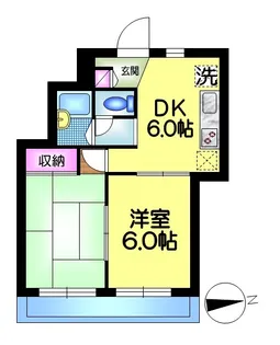 ロワール西一之江【3階】の間取り
